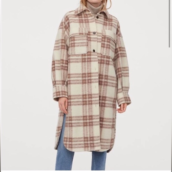 Plaid coat (fits like a size 6) - Picture 3 of 9
